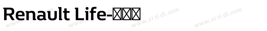 Renault Life字体转换 Renault Life字体转换